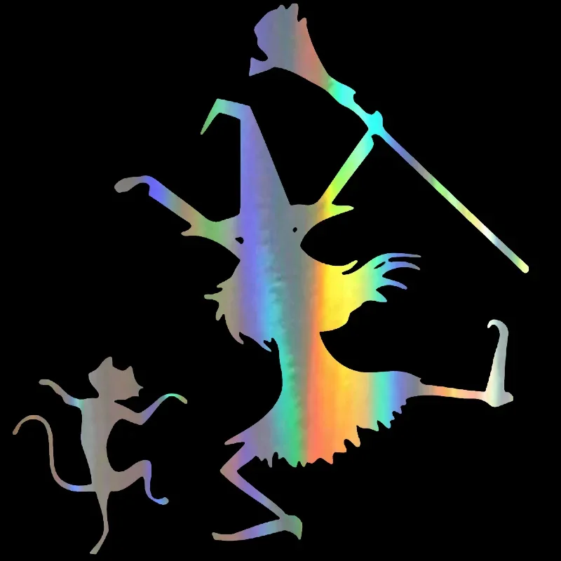 

Car Sticker 3D Dance Witch and Cat Decoration Stickers Funny Vinyl Car Styling Decal Motorcycle Sticker on Car,14cm*15cm