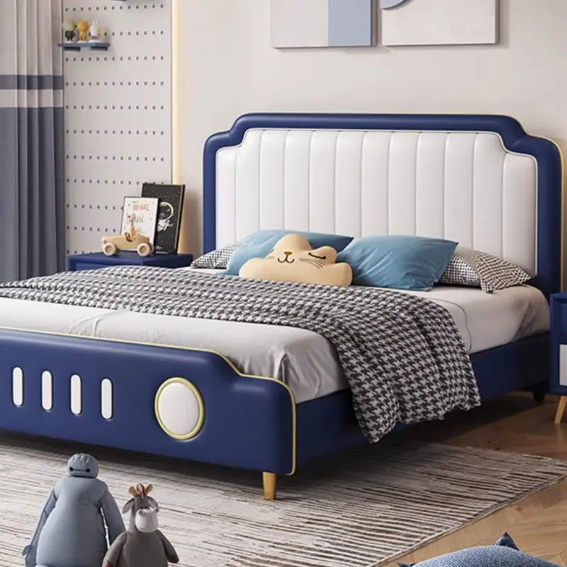 سرير أطفال بسيط فاخر آمن قابل للتوسيع عادي مخصص سرير أطفال فردي تصميم الأميرة بنات Lettino Per Bambini أثاث منزلي #4