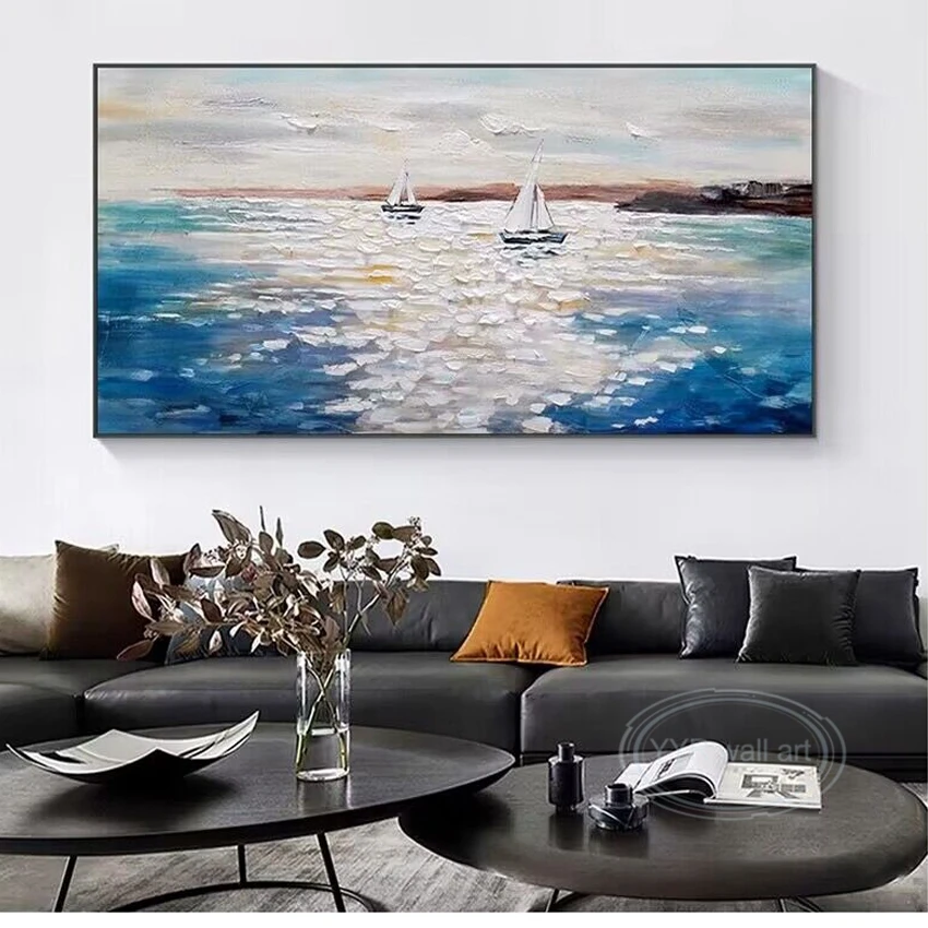 High Quality Nordic Abstract Solitary Sa Handmade Oil Painting Home Decoration For Bedroom Restaurant Living Room And Sofa Mural