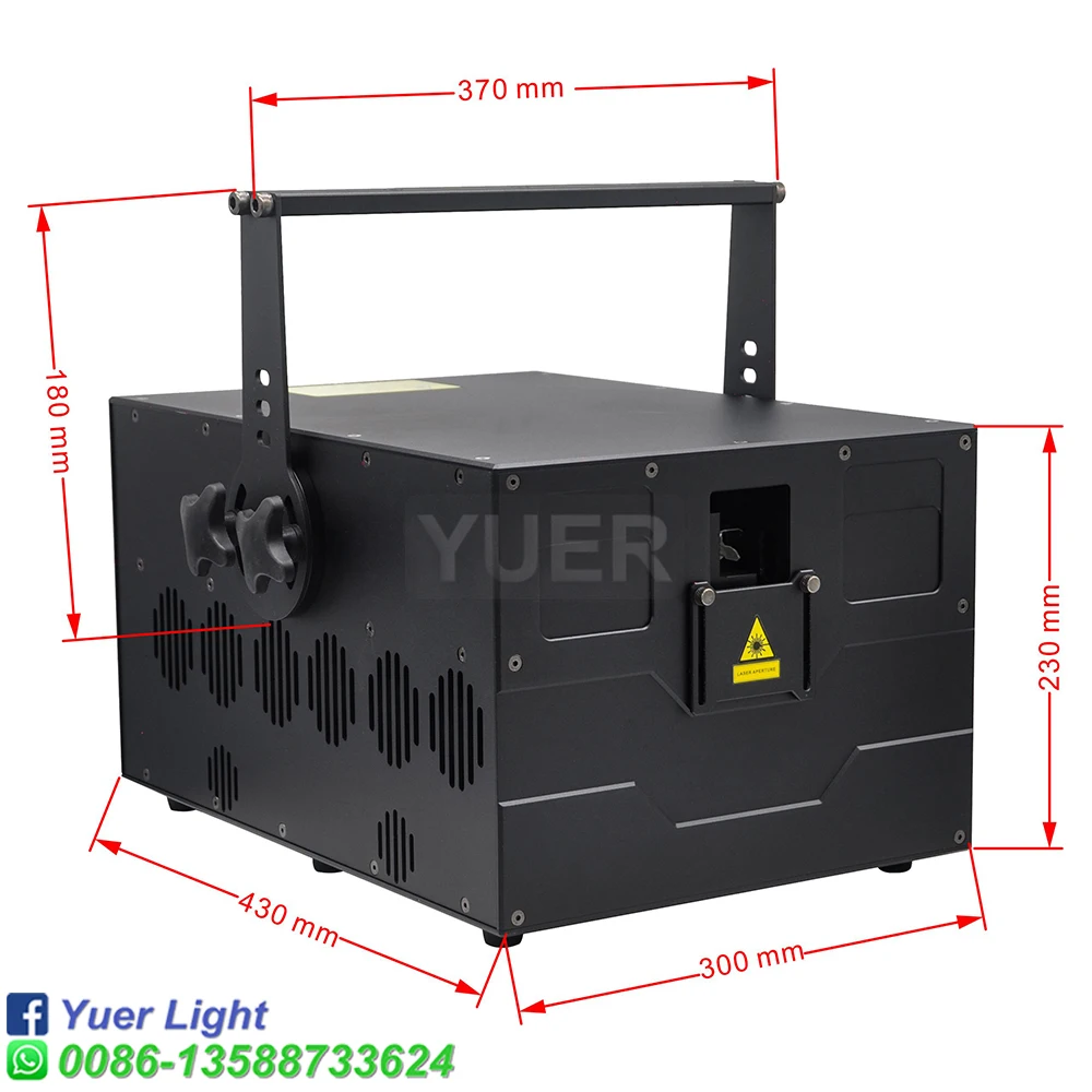 Nieuwe High Power 30W 40Kpps Rgb Laserlicht Scanning Animatie Laserlicht Led Party Patronen Laser Projector Flight Case Pakket