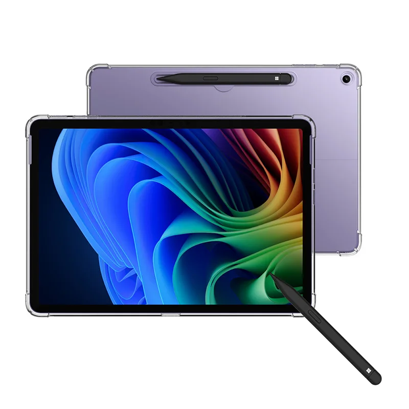 حافظة كمبيوتر لوحي Microsoft Surface Pro 12 بوصة 2025 وسادة هوائية سميكة مقاومة للصدمات من السيليكون Funda لـ Surface Pro12 2025 غلاف من البولي يوريثان