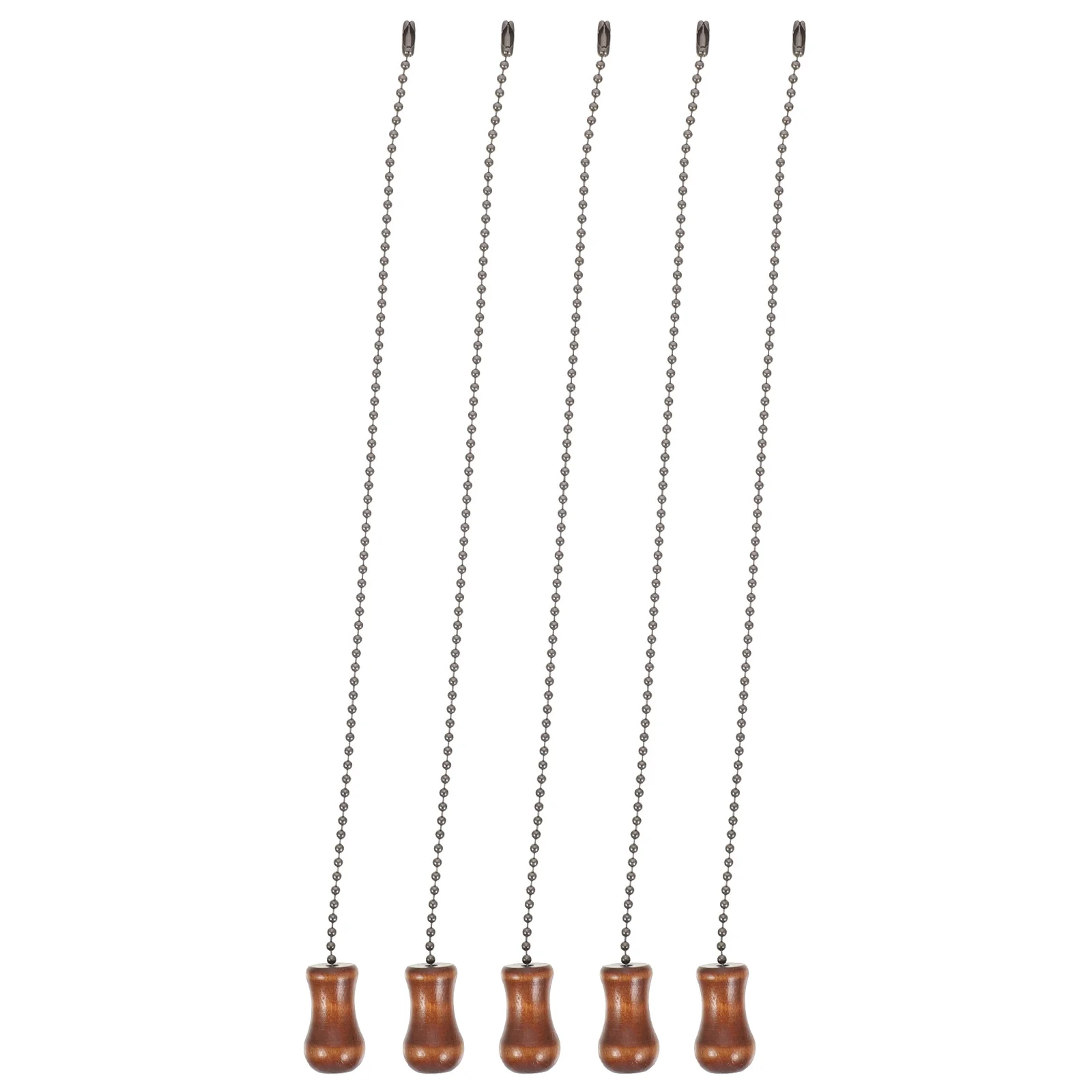

5Pcs Log Color Beaded Fan Pull Chain Extender for Ceiling Fans Lighting Decorative Chain Small Compact Size Lightweight Easy to