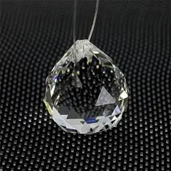 1pc 30mm/40mm Hanging Clear Crystal Lighting Ball Prisms DIY Curtain Chandelier Pendant Decor