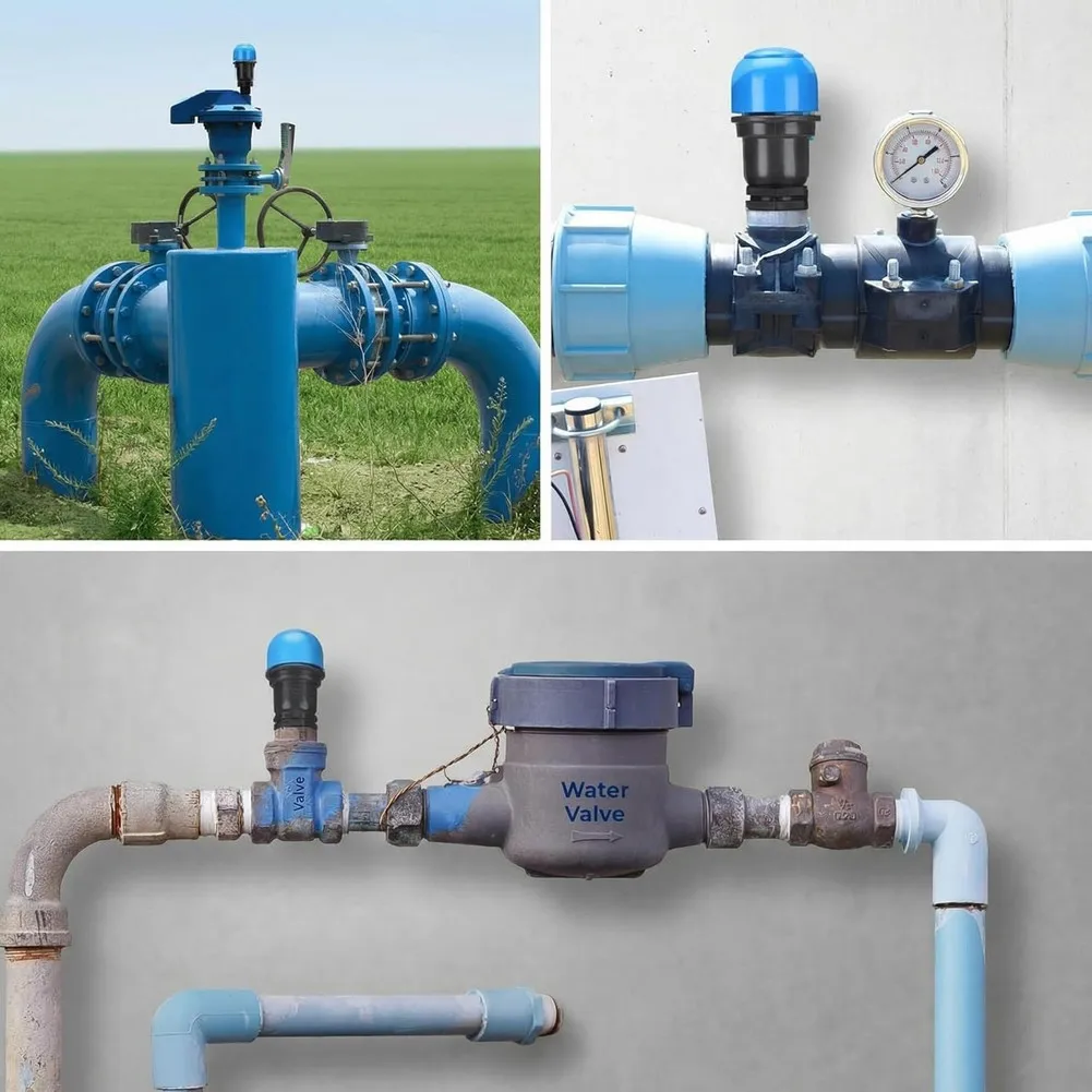 3/4 Inch Air Release Valve Set of 4 for Irrigation Drainage and Water Flow Optimization in Turf Farm and Residential Systems
