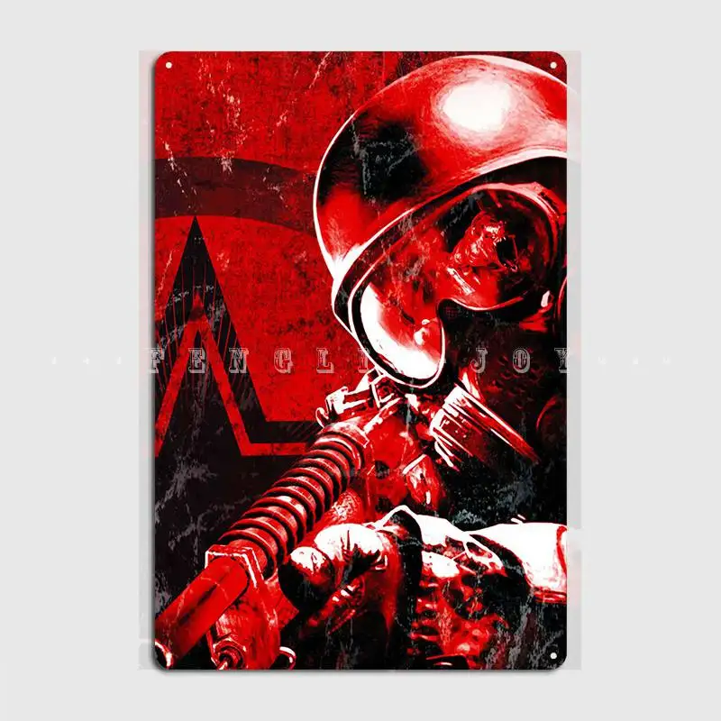 Metro Exodus Metal Sign Wall Mural Living Room Design Painting Décor Tin Sign Posters