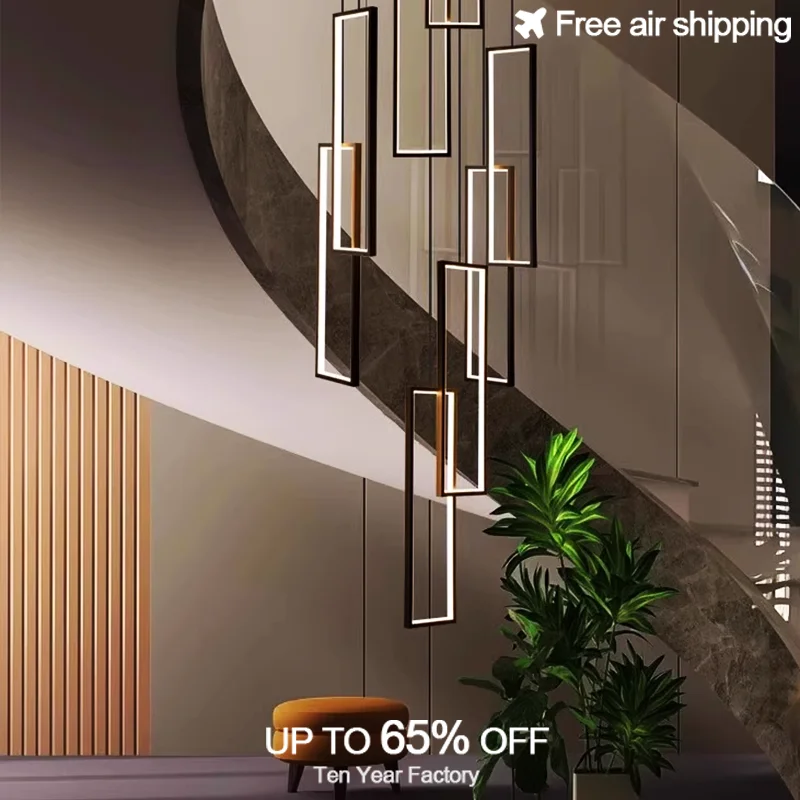 مصباح معلق مستدير من الفولاذ المقاوم للصدأ LED باللون الأسود الشمالي الحديث قابل للتعتيم مع تصميم جمالي لتزيين السقف الداخلي #2