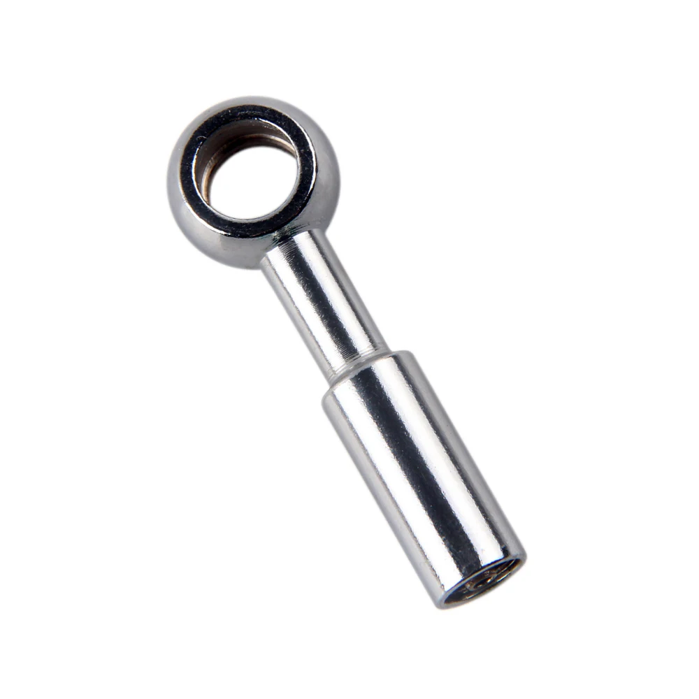 Motorcycle motor bike hydraulic brake oil hose line banjo fitting crimping style straight 28 90 degree bend Steel 10mm I.D hole