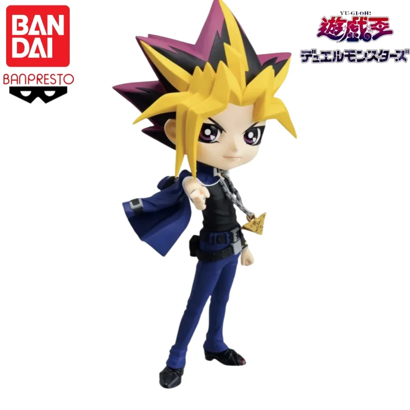 

In Stock 100% Original Bandai Banpresto Yu-Gi-Oh Q Posket Anime Characters Yugi Muto Ornaments Collectible Garage Model Toys