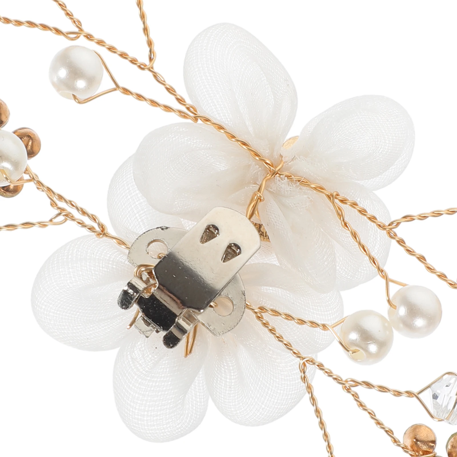 

2pcs Pearl Decorative Clips Flower Bridal Wedding Heel Embellishments Reusable Charm For Party Prom Graduation Valentine Gift