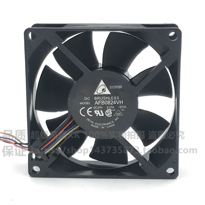 for AFB0824VH-9T39 24V 0.21A Original Delta 4 Wire Speed Inverter Fan