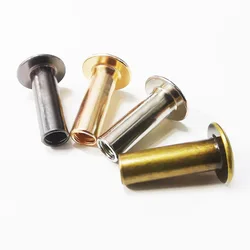 10pcs Metal Binding Chicago Screws Nails Long Studs Rivets for Photo Album Desk calendar menu Leather Craft Belt Wallet Fastener