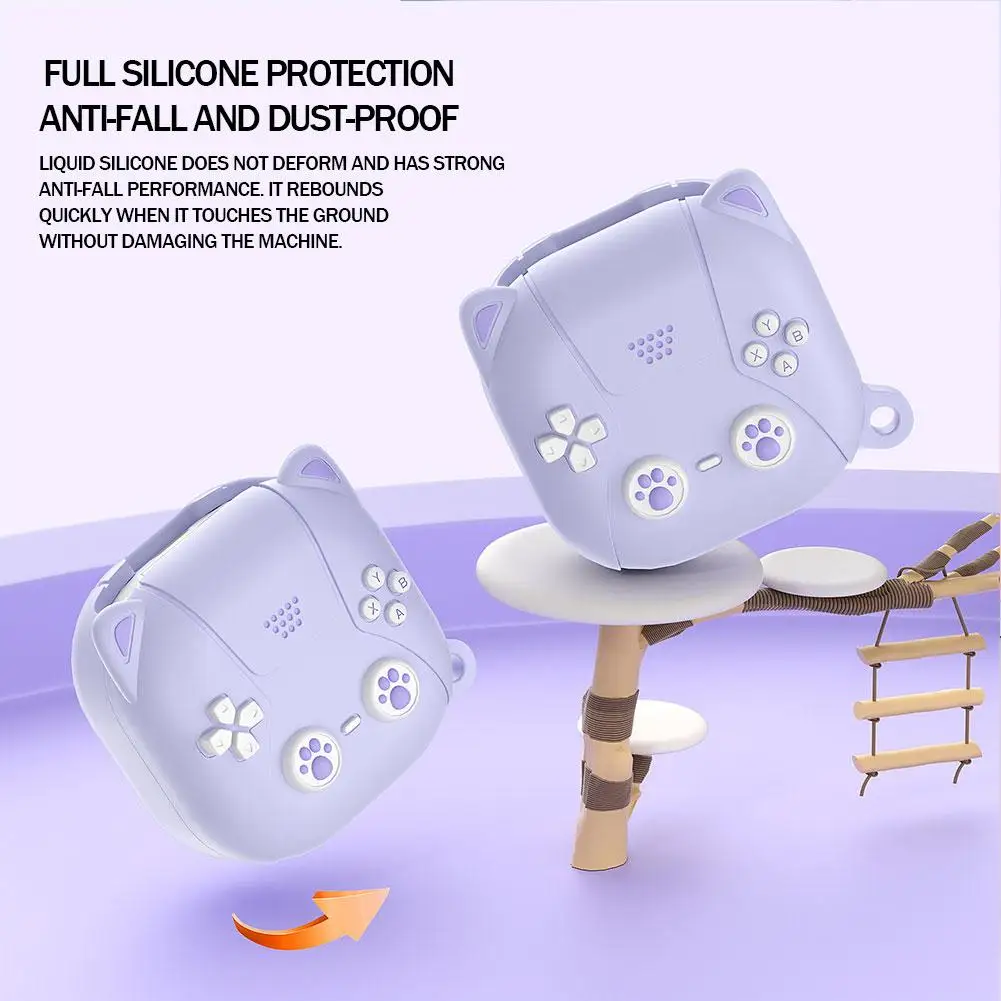 Case Cover For Samsung Galaxy Buds FE/Buds2 Pro /Buds2 /Buds Live Silicone 3D Protective Case With 2 Hooks Earphone Accessories image 2