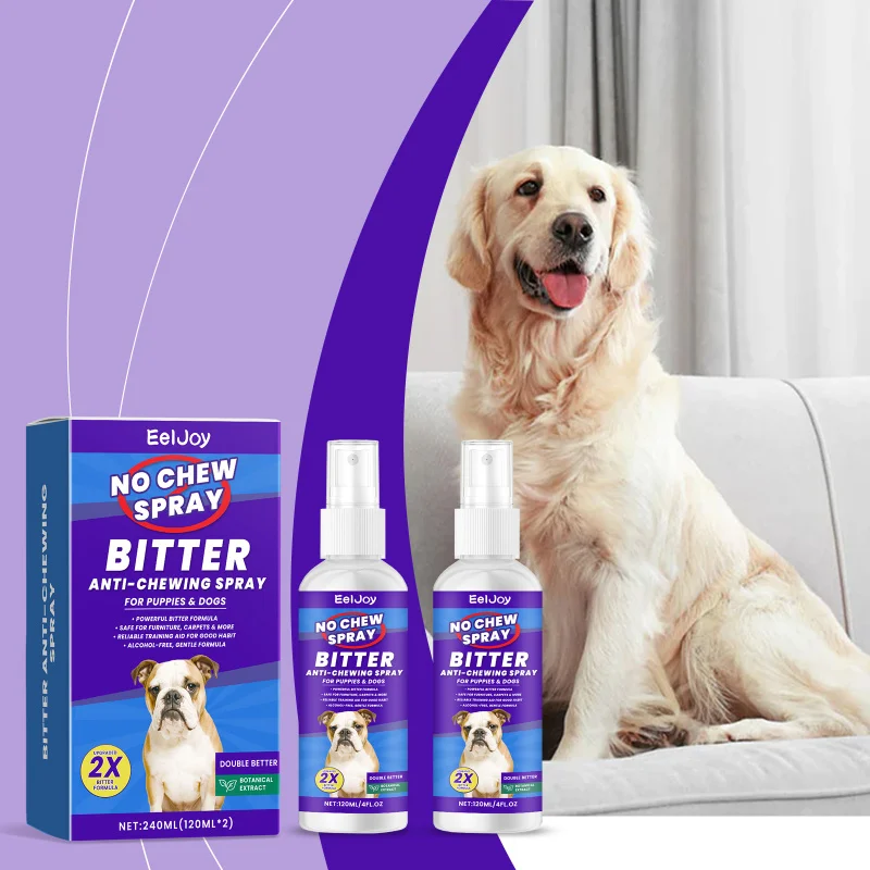 

Pet No Chew Spray For Dogs, Bitter Training Deterrent Spray To Help Stop Chewing & Licking, Safe For Furniture & Household Items
