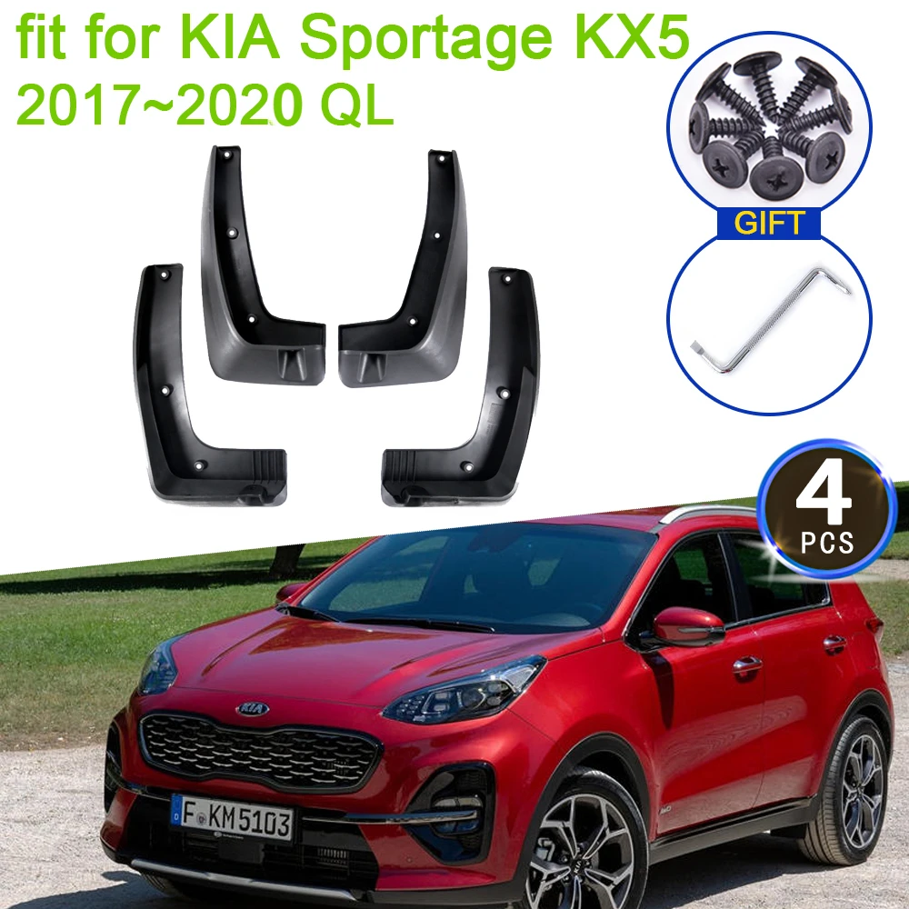 4x for KIA Sportage KX5 2017 2018 2019 2020 QL Mudguards Splash Guards Mud Flaps Fenders Car Styling Front Rear Accessories 4 IV