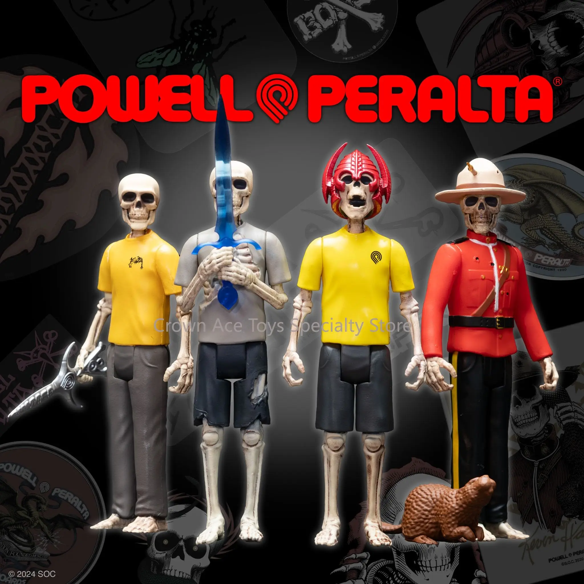 

In Stock Super7 POWELL PERALTA 3.75" Action Figure with Accessories Classic Collectibles and Retro Trendy Toys Desktop Model