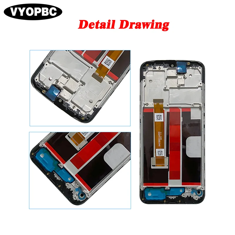 LCD Display Original Touch Screen With Frame 6.5\'\' For OPPO A9 2020 A11X Typer Parts Replacement CPH1937 CPH1939 CPH1941