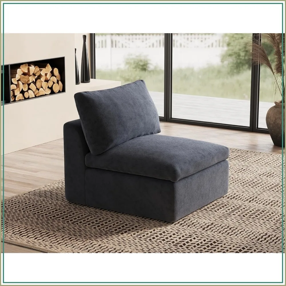 Middle Back for Cloud Sectional Couches Living Room, Modular, Boneless