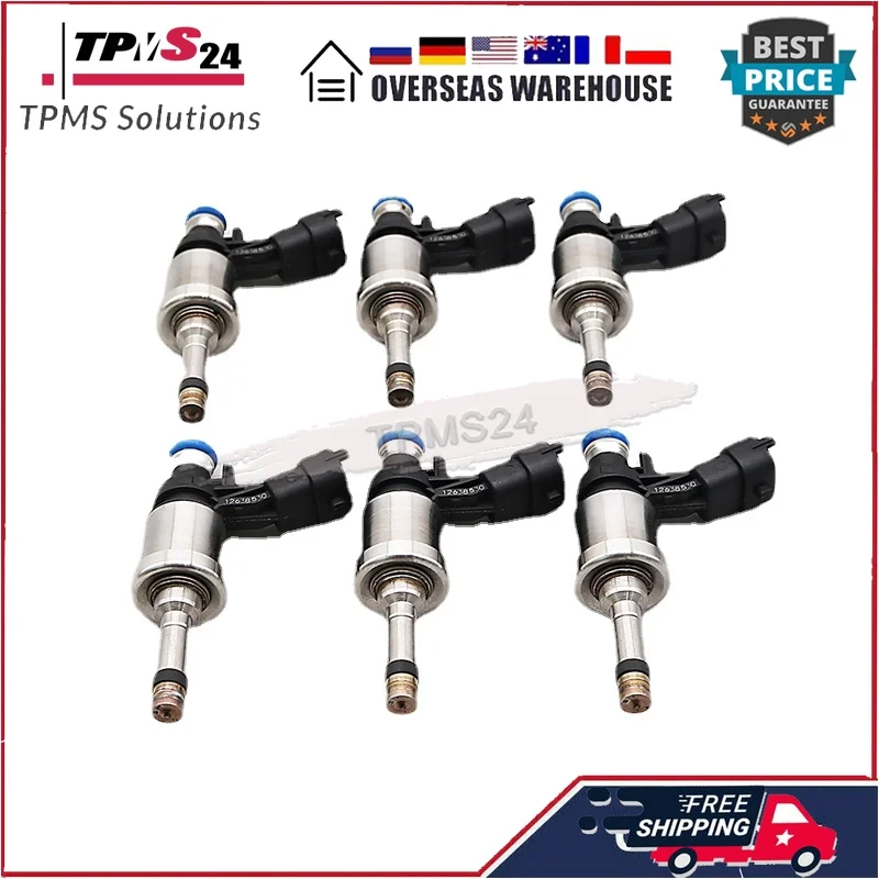 

6x Fuel Injectors 12638530 For Buick LaCrosse GMC Acadia Buick Enclave Chevrolet Traverse Camaro Saturn Outlook Cadillac CTS STS