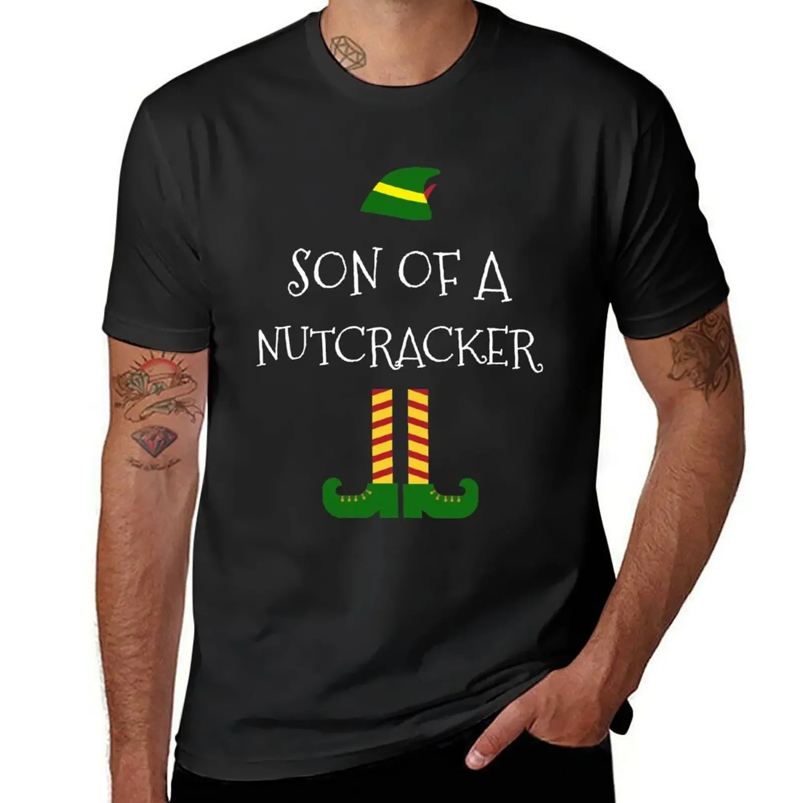 Son Of A Nutcracker Funny Christmas Elf TShirt T-Shirt T-shirts oversize baggy shirts cheap stuff shirts men