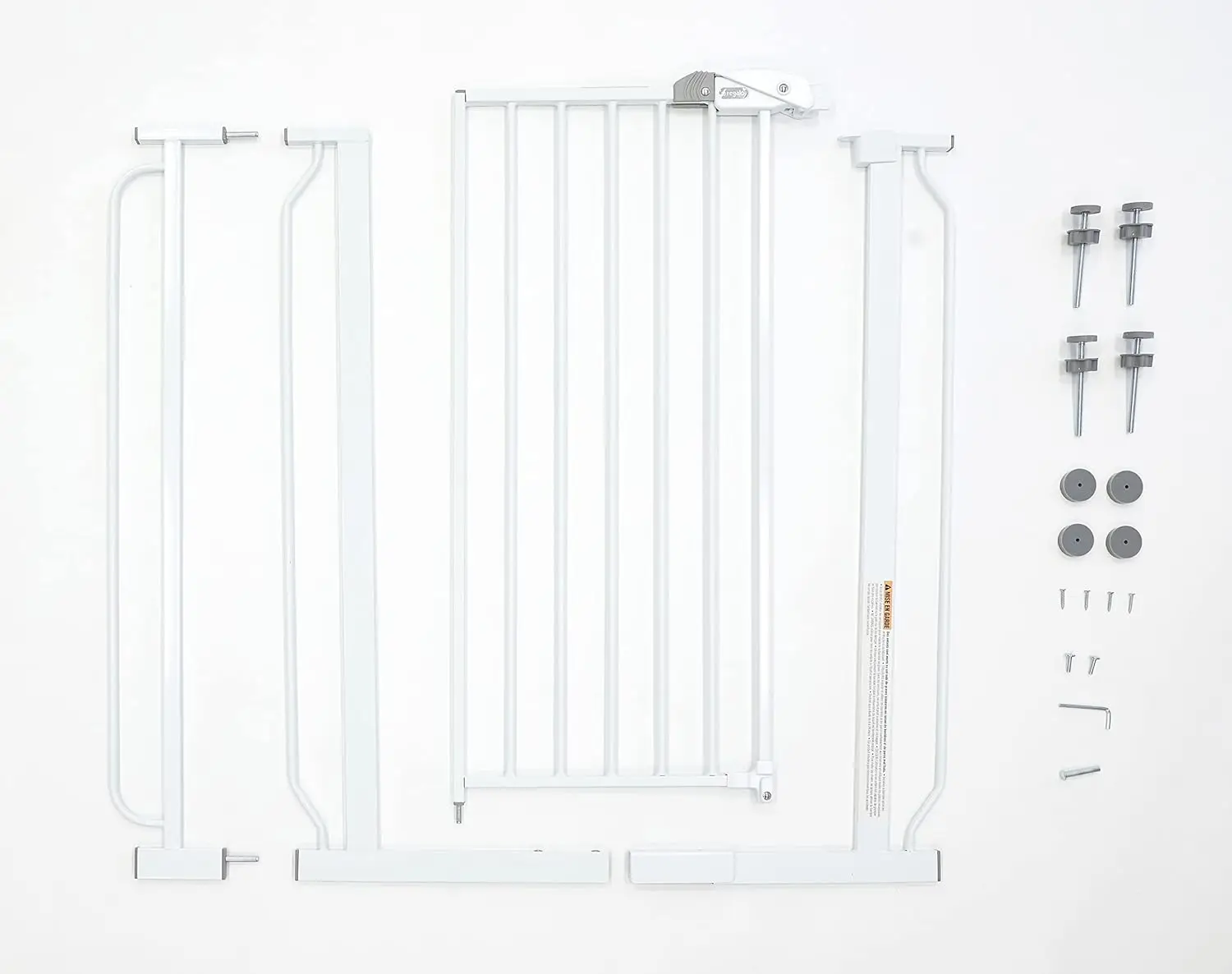 56-Inch Extra WideSpan Walk Through Baby Gate, Includes 4-Inch, 8-Inch and 12-Inch Extension