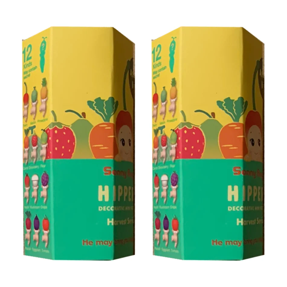 1-12 Stück Obst-Gemüse-Kopf Mini Liegende Puppe Blind Box Niedliche Bildschirm-Figuren Desktop-Auto-Ornament Sammlerstück Spielzeug Geburtstagsgeschenk