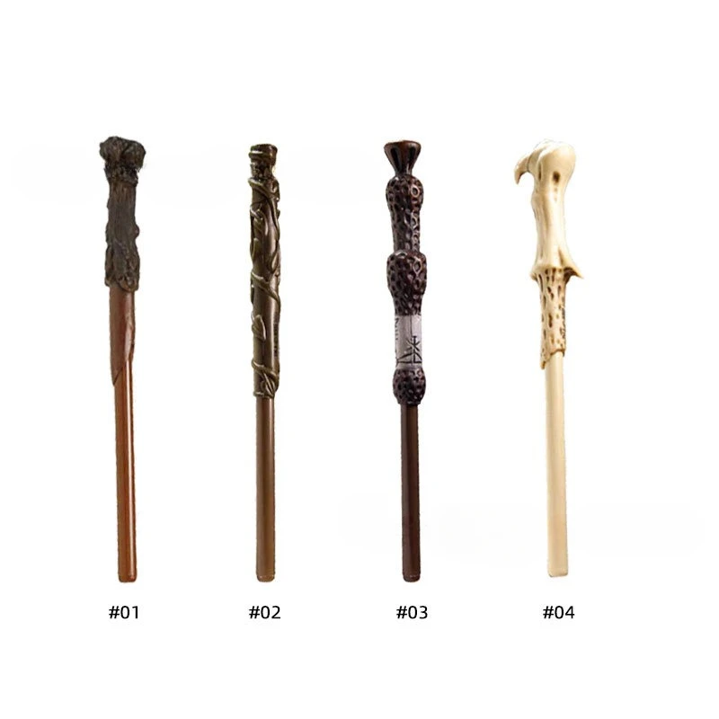 4 Styles Harry Magic Wand Pen Movie Peripherals Potter/Hermione/ Dumbledore/ Voldemort Weapons Birthday Gift for Friends Boy Toy