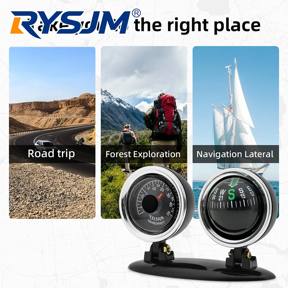 2 In 1 Car Compass …