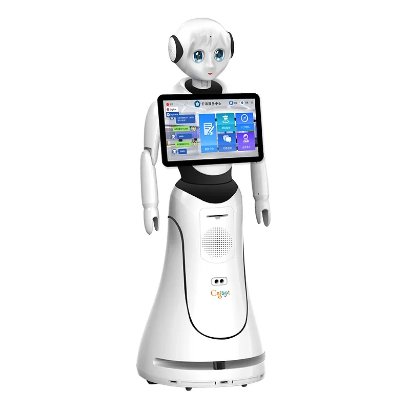 Humanoid AI Smart Guest i robot powitalny na lotnisko