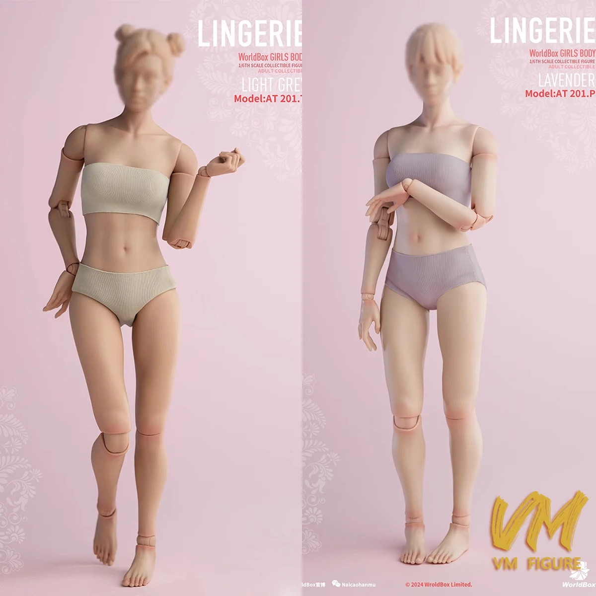 Worldbox CA013 1/6 Lingerie féminine sous-vêtements enveloppe de poitrine caleçon modèle adapté 12 ''AT201/202/203/206/210 figurine de soldat
