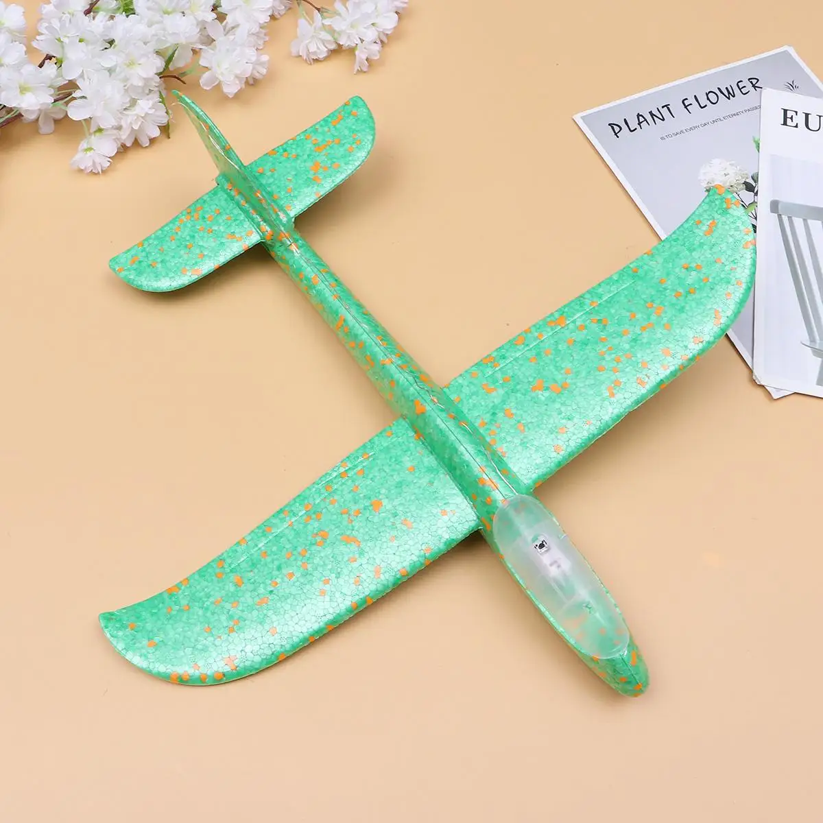 

Hand Throw Aircraft Toys Foam Kids Airplane Toy Maneuver Throwing Glider Full Body Lights Safe Environmental Protection