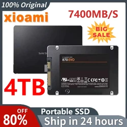 Disco duro externo para Xiaomi 4TB SSD, disco duro interno, interfaz Sata3, unidad de estado sólido portátil de alta velocidad para computadora portátil