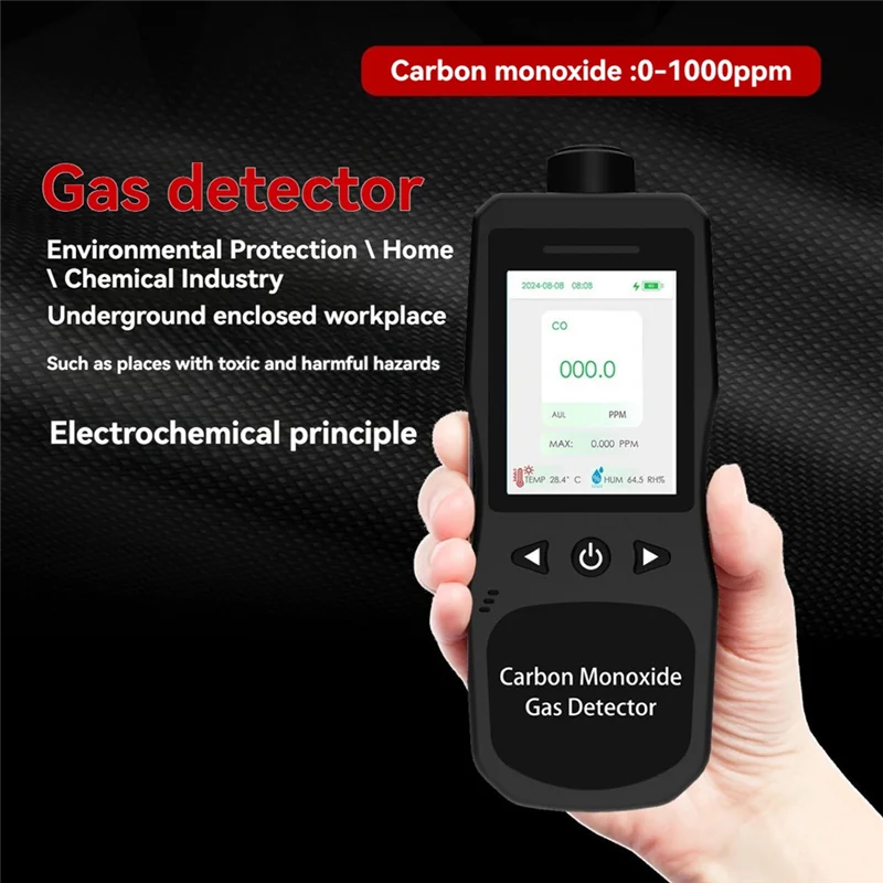 AB34-US ปลั๊ก CO เครื่องตรวจจับเครื่องตรวจจับคาร์บอนมอนอกไซด์ 0-1000 PPM เสียง, การแจ้งเตือนการสั่นสะเทือนแสงสําหรับบ้าน, สําหรับการเดินทางและอุตสาหกรรม