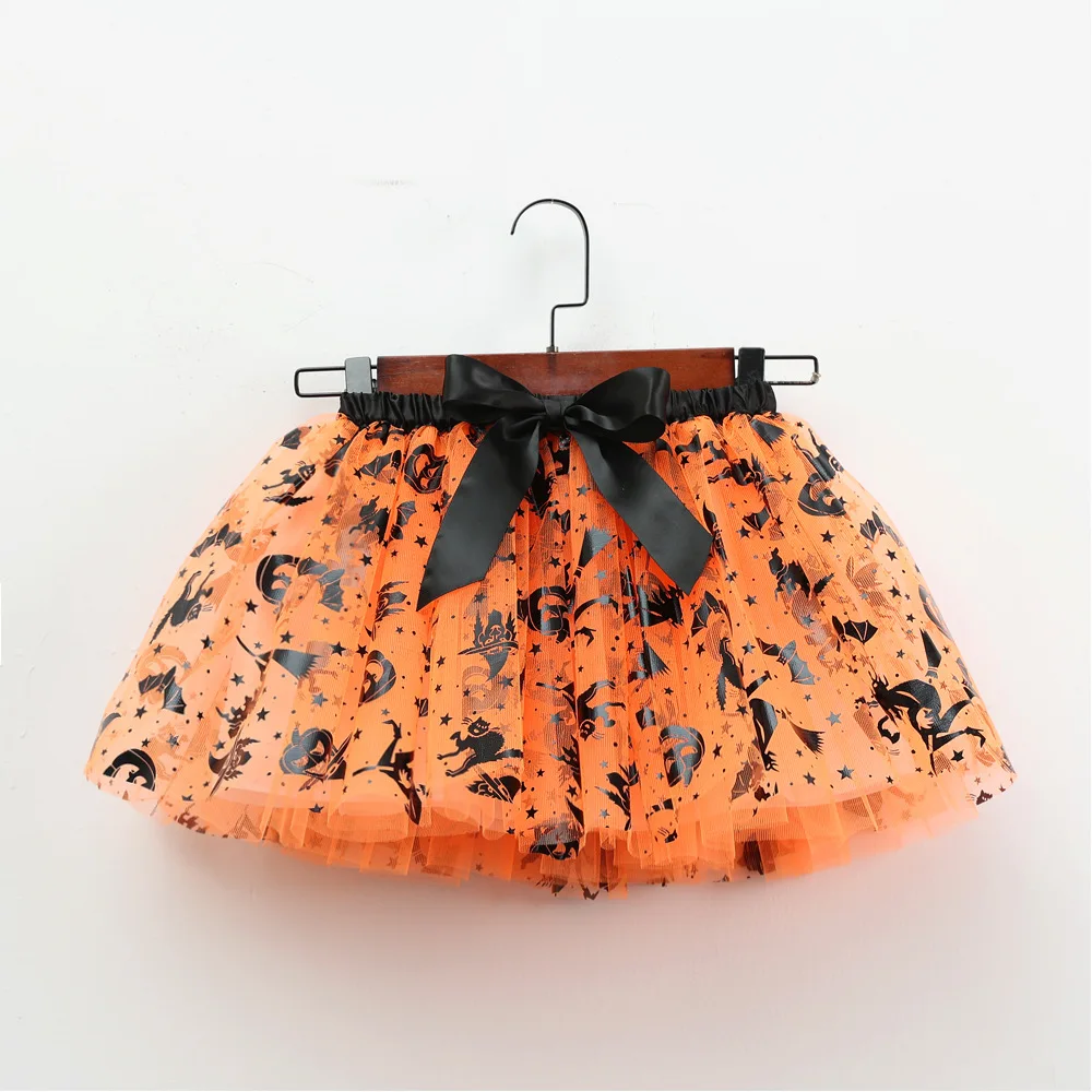 Mädchen Tutu Rock Kinder Ballett Prinzessin Pettis kirt flauschige Tüll Röcke schöne Ballkleid Halloween Kürbis Kinder Kleidung Baby – Detail 35