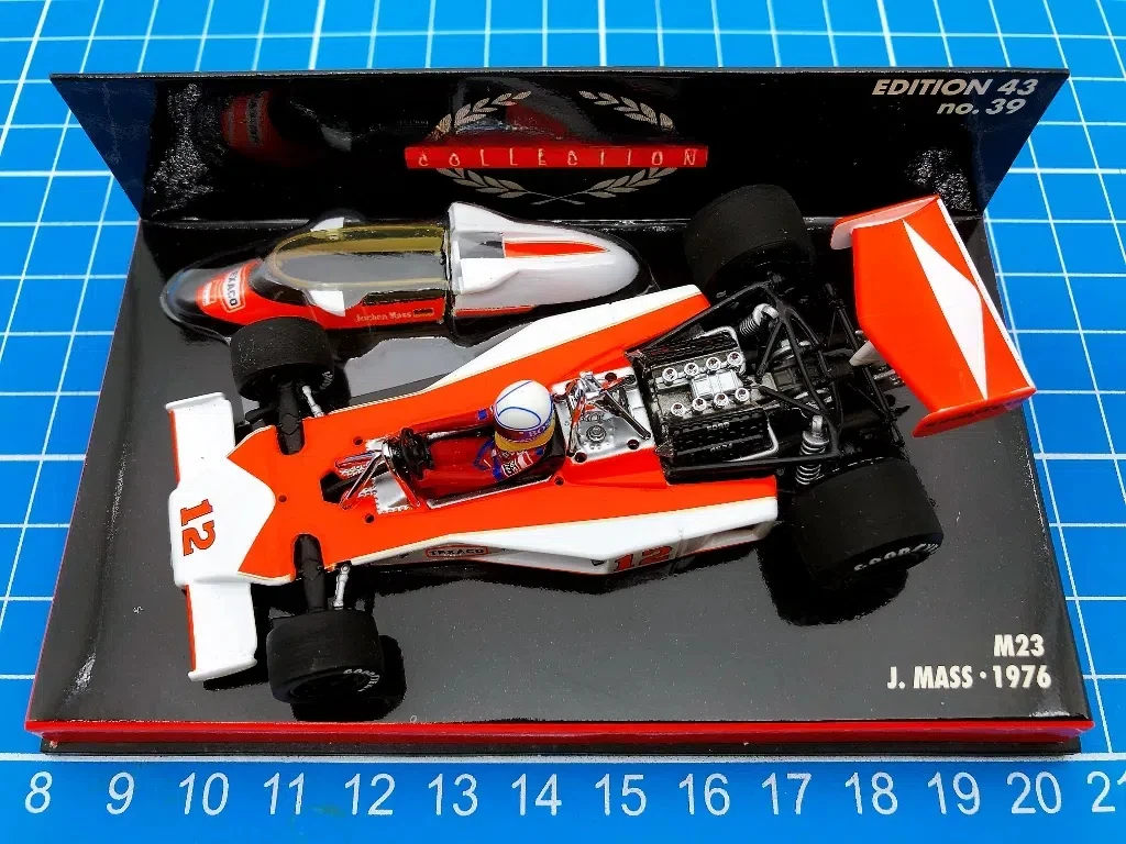 

Minichamps 1:43 F1 M23 1976, объемная имитация, ограниченная серия, смола, металл, статическая модель автомобиля, игрушка в подарок