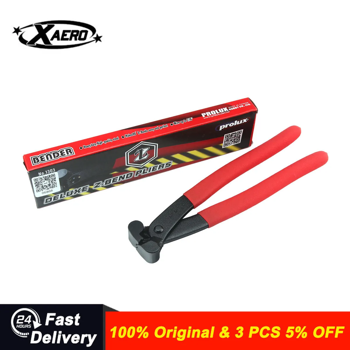 

Prolux Heavy Duty Z-Bend Pliers for Servo Pushrod Connector Control Linkage Wire for RC Model