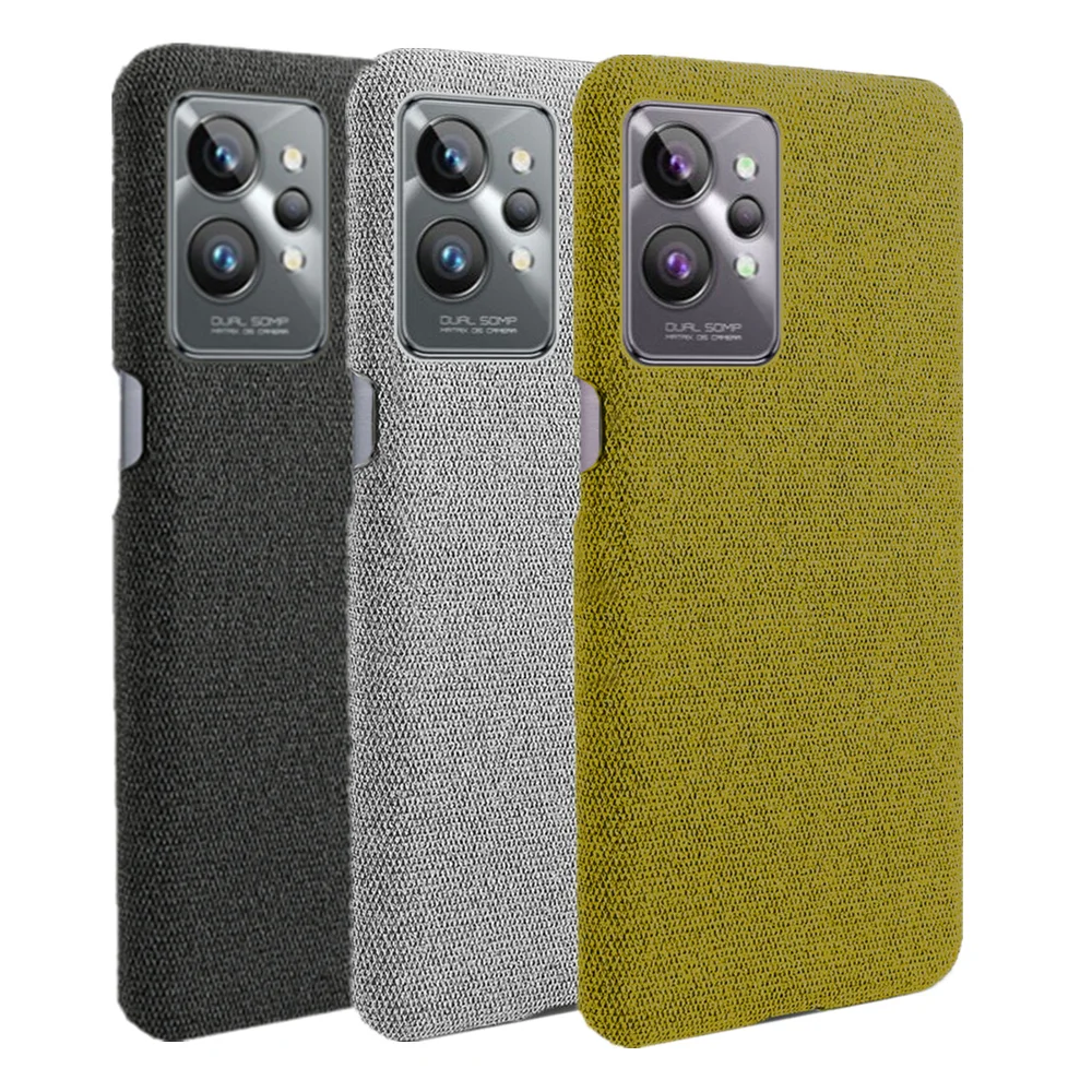 Realme GT2 Pro para OPPO Realme GT2 Pro GT Neo 2 5G funda con textura de tela de lujo para OPPO Realme GT Master Explorer Master Edition