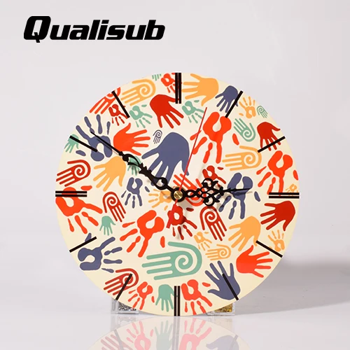 50pcs/Lot 200*200*5mm MDF Customized Sublimation blanks wall clock Decoration Photo frame blank