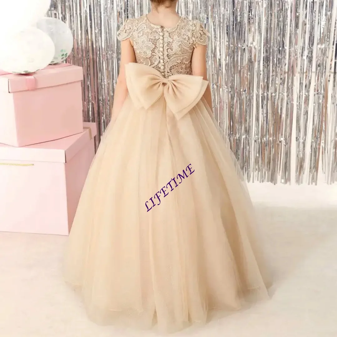 

CustomizedLong Flower Girl Sleeveless Dress, Cute Children's Birthday Party and Wedding Photography Princess Dress