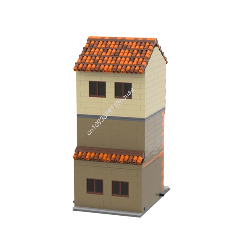 1007 Uds. MOC serie de calle italiana, modelo sin crear Interior, bloques de construcción, juguetes educativos creativos, manualidades, regalos de navidad