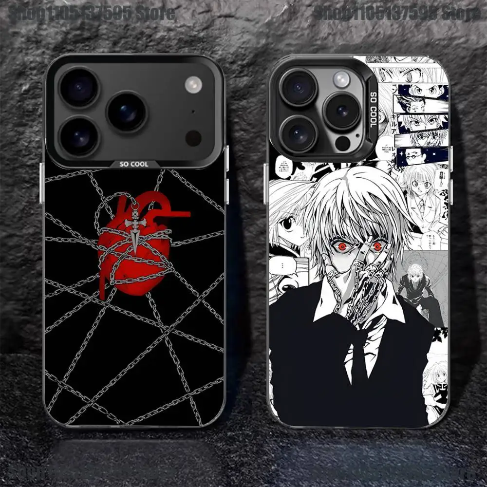 

Hunter X Hunter Kurapika Phone Case For iPhone 17,16,15,14,13,12,11,Pro,XS,Max,Plus,Mini,SE4,E Black Matte Shockproof Cover