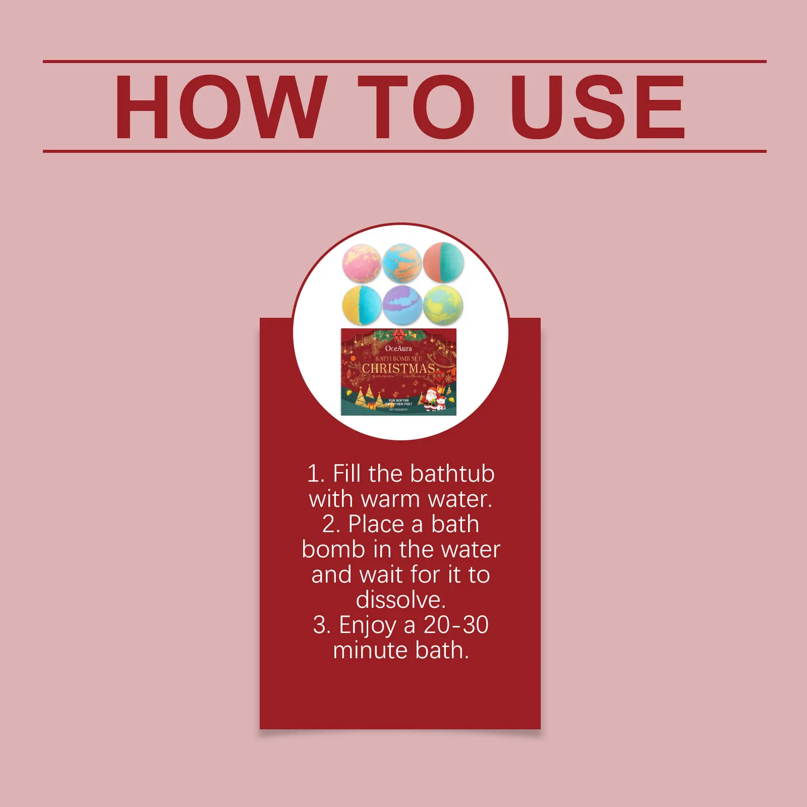 عيد الميلاد الملونة رغوة دش الكرة تليين الكيراتين الروائح الاستحمام تخفيف التعب دش نظافة عيد الميلاد حمام القنابل #6