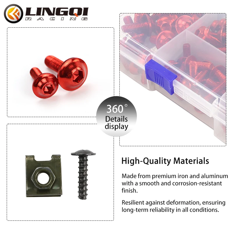 LINGQI Motorcycle Body Accessories Fasteners Bolts Nuts Fairing Screws Kit for CBR500R CBR600F CBR650F CBR650R NC700X NC750X view 2
