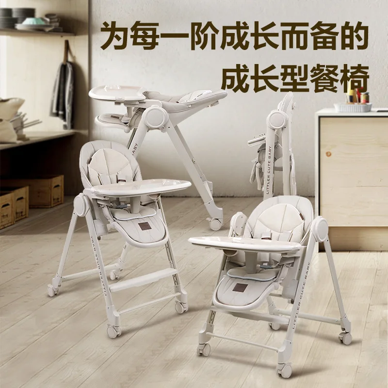 كرسي طعام للأطفال كرسي طاولة طعام للأطفال للاستخدام المنزلي متعدد الاستخدامات ومحمول مناسب للأطفال لتعلم الجلوس على الكراسي