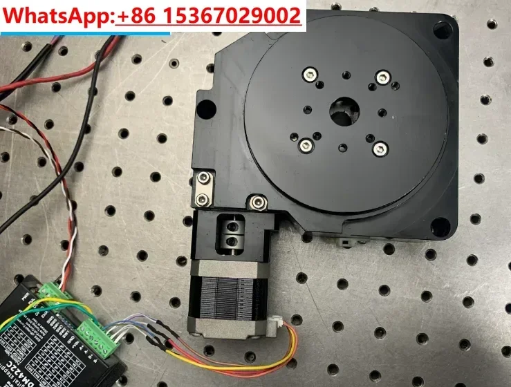 CNC indexing rotation 42 stepper motor high-precision R axis worm gear 100mm table