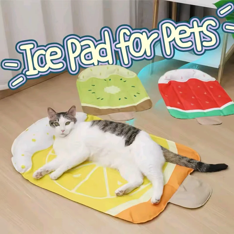 

Pet lce Pad Mat Cat Cooling Mat Washable Cool Sleeping Mat Summer Nest Pet Pad Dog Scratch Resistant lce Pad Blanket Supplies