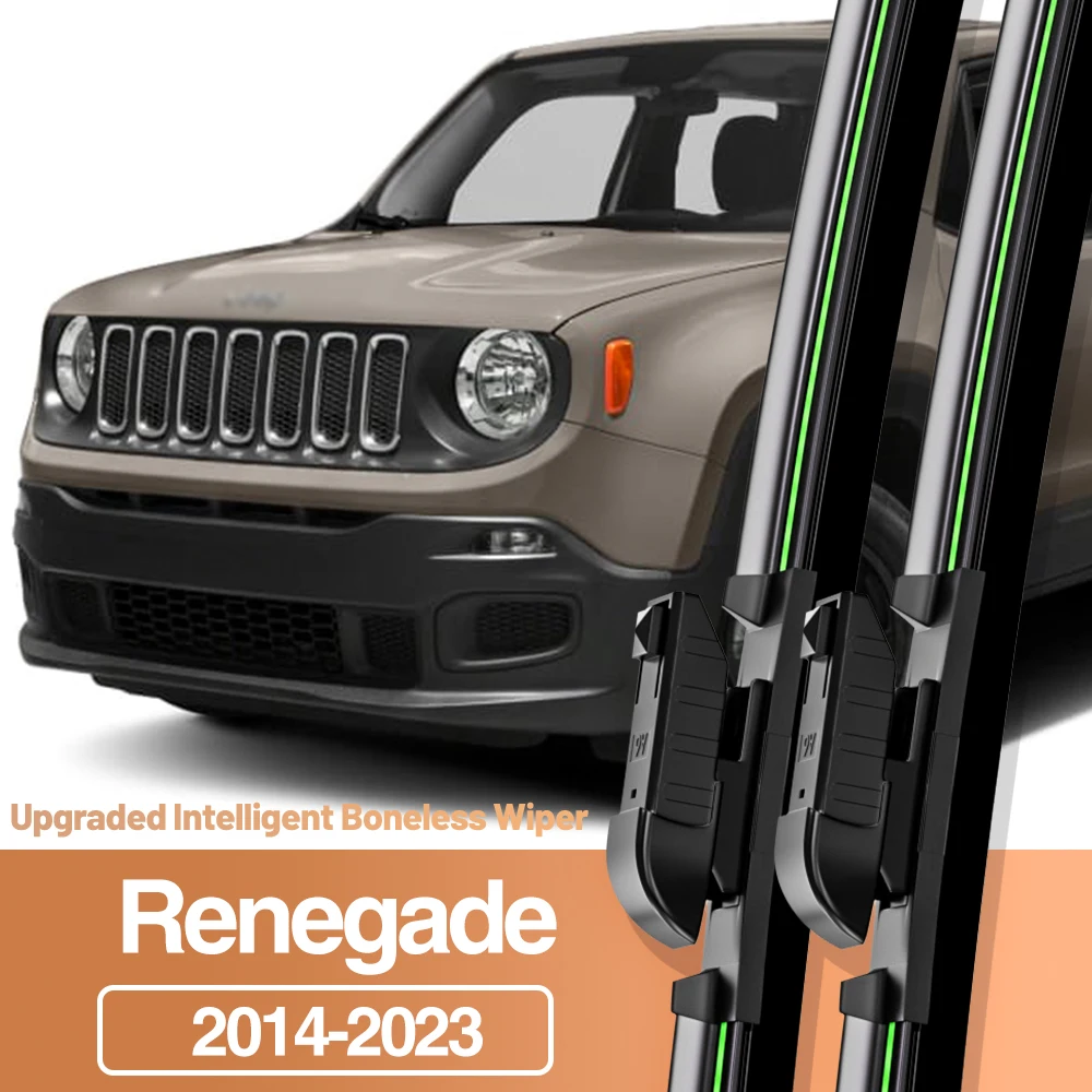 

2pcs For Jeep Renegade 2014-2023 Front Windshield Wiper Blades Windscreen Window Accessories 2015 2016 2018 2019 2021 2022