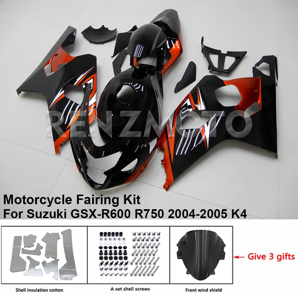 

S0604-2003 For Suzuki GSX-R600 R750 04-05 K4 K5 Fairing Motorcycle Set Body Kit Decoration Plastic Guard Plate Accessories Shell