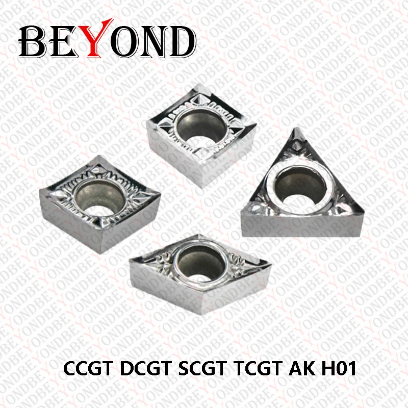 

BEYOND Твердосплавные вставки CCGT DCGT SCGT TCGT CCGT060202 CCGT060204 CCGT09T304 для алюминиевой меди TCGT16T308 Токарные режущие инструменты