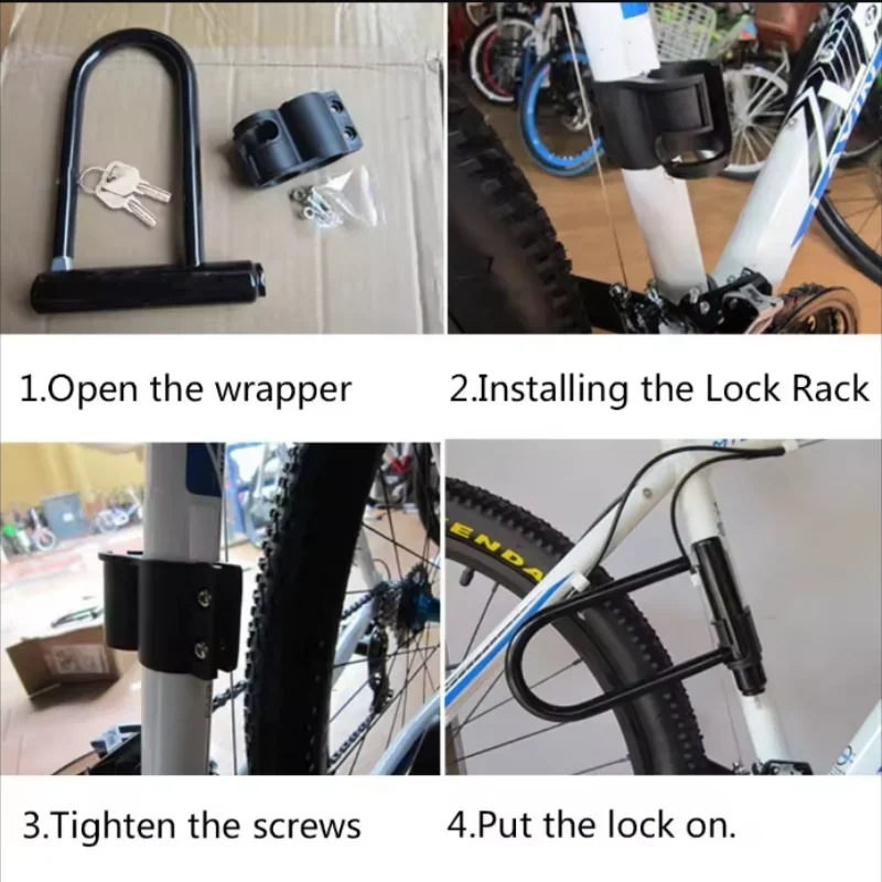 Bicycle U Lock Anti-theft Heav - đánh giá và giá U Lock Heavy Duty