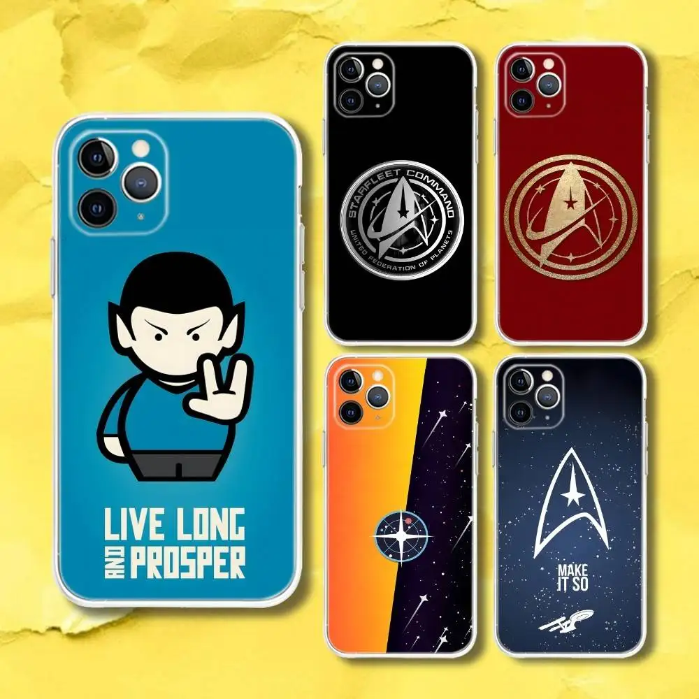 

S-Star Trek Ships Logo Phone Case For iPhone 17,16,15,11,12,14,13 Pro Max Plus Mini X,XS,XR,7,16E Air Transparent Cover Fundas